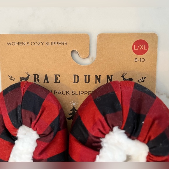 NWT Rae Dunn Womens Slippers Packable “Mama Bear” - Picture 3 of 5